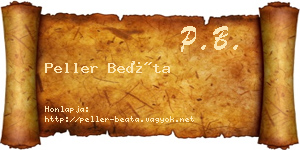 Peller Beáta névjegykártya
